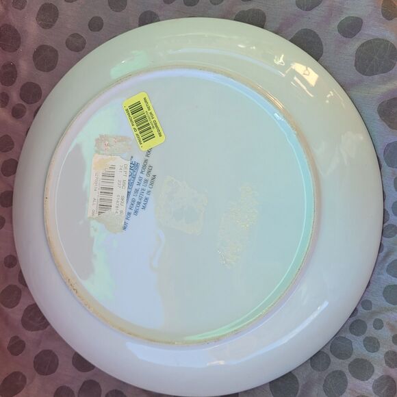 Signature Home Collection Elephant Decorative Plate  Gold Painted Accents - Picture 4 of 5